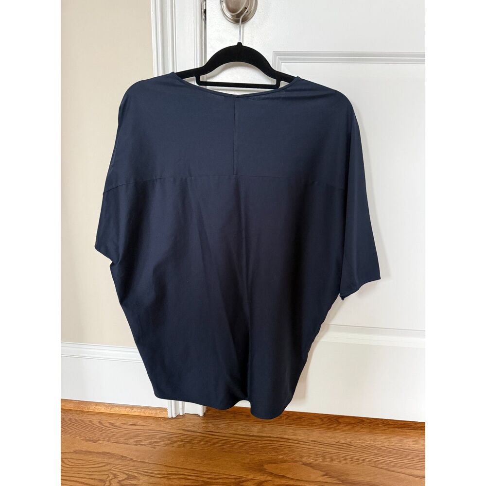COS navy batwing blouse
